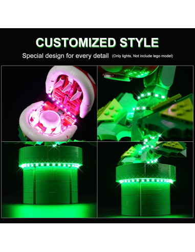 Kit de Iluminación LED DALDED para Lego Planta Piranha 71426