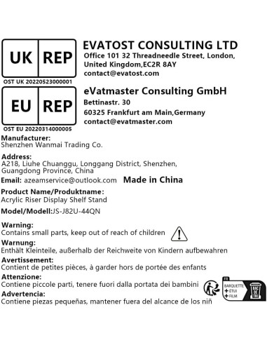 Soporte Acrílico AZEAM 3 Niveles para Exhibición de Cupcakes