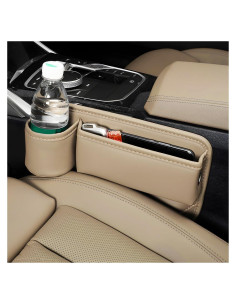 Organizador de Espacio entre Asientos de Coche Ohleats Beige