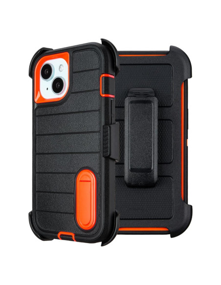 Funda para iPhone 14 Yowtrey con clip y protección militar