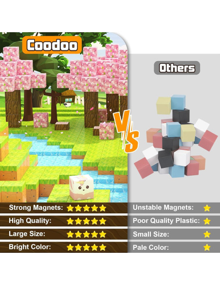 Bloques Magnéticos Coodoo Set Flor de Cerezo 24.89x16.38cm