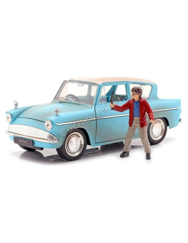 Jada Toys 1:24 Ford Anglia Harry Potter Die-Cast Azul