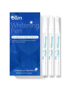 Bolígrafo Blanqueador Dental Ollm - 3 Piezas, 20+ Usos