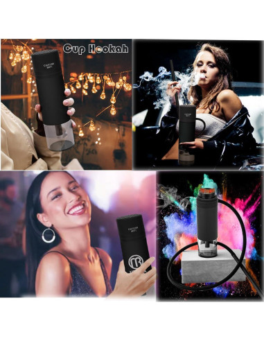 Hookah Portátil MRPAPA Azul, Set Completo para Viajar