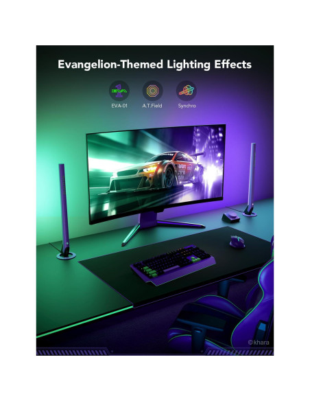 Govee Barra de Luz RGBIC H6047 Evangelion para Juegos