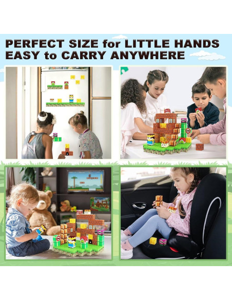 Juego de Bloques Magnéticos Soyee 108 Piezas para Niños