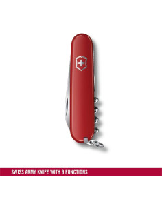 Cuchillo Suizo Victorinox Waiter 9 Funciones Rojo 84mm 2