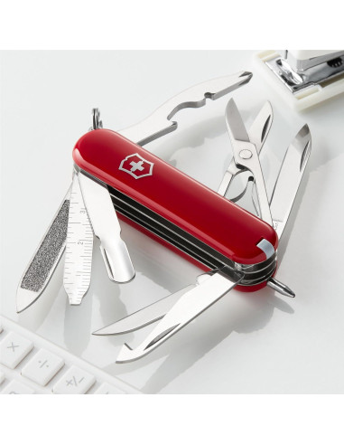 Cuchillo de bolsillo Victorinox MiniChamp, Rojo, 58mm