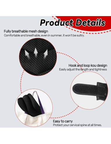 Soporte de Cuello KKINYAS Ajustable para Ronquidos - Transpirable