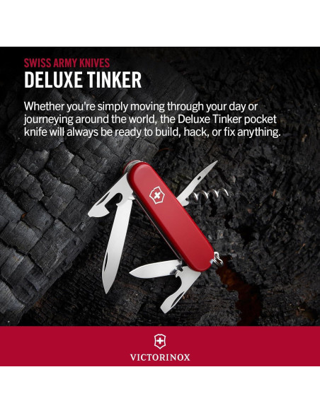 Cuchillo de bolsillo Victorinox Tinker Rojo 91mm 12 funciones