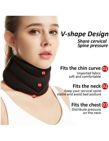 Soporte de Cuello KKINYAS Ajustable para Ronquidos - Transpirable