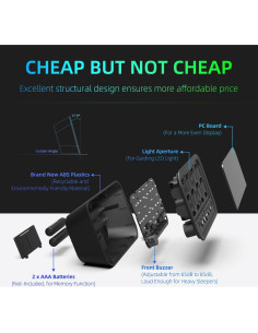 Reloj Digital LED XUANZIT Verde con Alarma y Brillo Ajustable 2