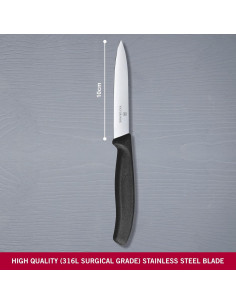 Cuchillo de Verduras Victorinox SwissClassic 10 cm Negro 2