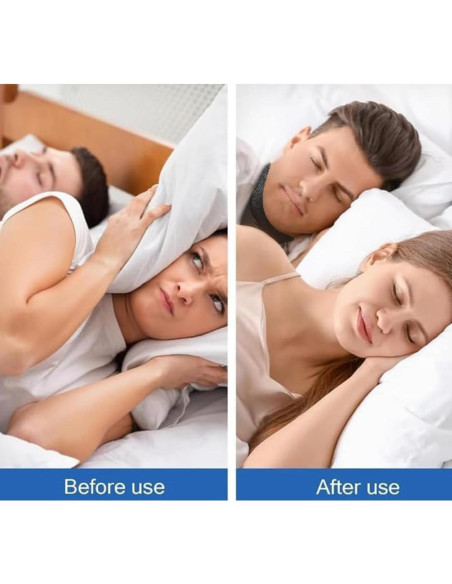 Soporte de Cuello KKINYAS Ajustable para Ronquidos - Transpirable