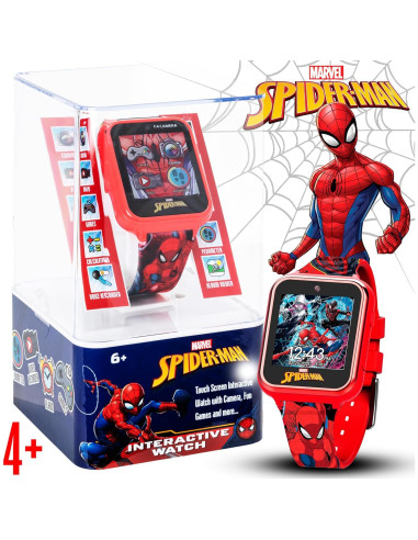 Reloj Inteligente Spider-Man para Niños - Pantalla LED 40mm
