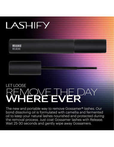 Removedor de Pestañas Lashify Release 12.7x1.9cm Vegano