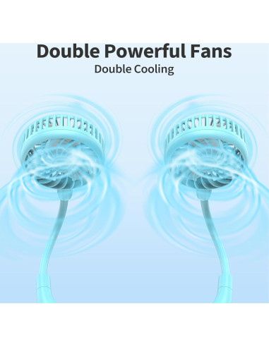 Ventilador de Cuello PANERGY HF340 Recargable 3 Velocidades