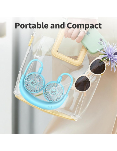 Ventilador de Cuello PANERGY HF340 Recargable 3 Velocidades