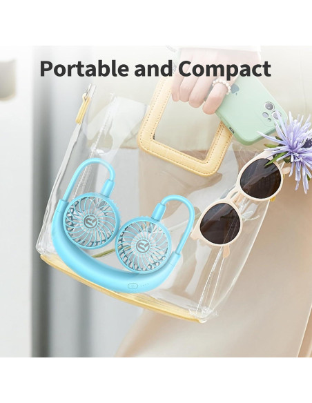 Ventilador de Cuello PANERGY HF340 Recargable 3 Velocidades