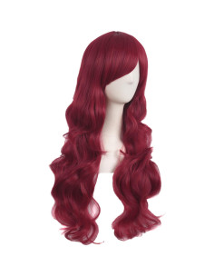 Peluca Sintética MapofBeauty Larga Rizada 70 cm Rojo 2