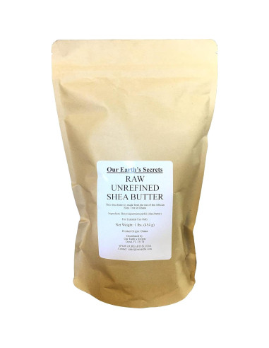 Manteca de Karité Cruda Sin Refinar 454g Nuestros Secretos de la Tierra