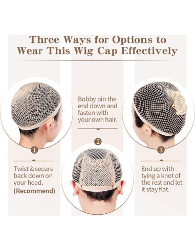 Gorros de Peluca Dreamlover Nude 2 Piezas para Mujeres