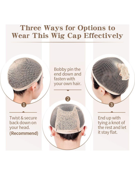 Gorros de Peluca Dreamlover Nude 2 Piezas para Mujeres