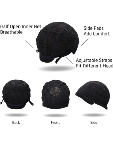 Peluca corta recta Morvally morada con flequillo 35.56 cm