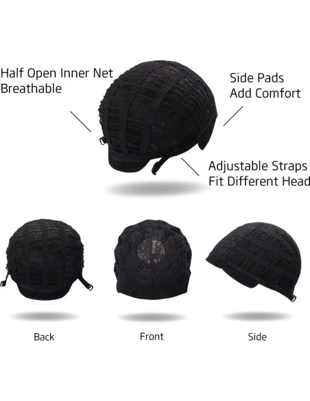 Peluca corta recta Morvally morada con flequillo 35.56 cm