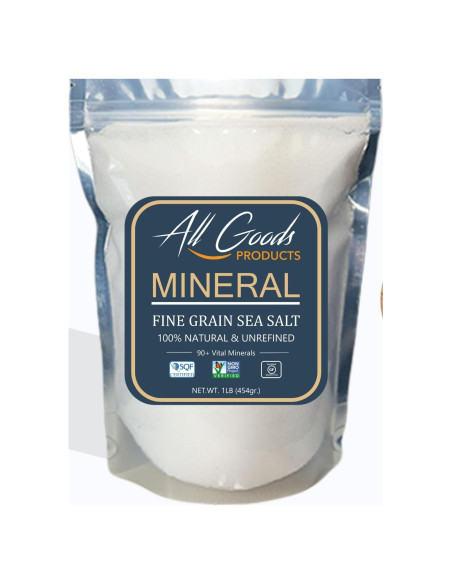 Sal Marina All Goods - Grano Fino 453 g, 100% Natural, Kosher