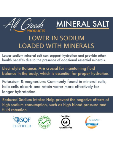 Sal Marina All Goods - Grano Fino 453 g, 100% Natural, Kosher