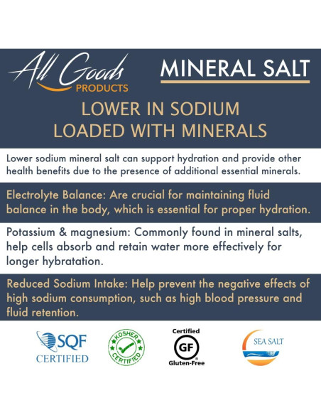 Sal Marina All Goods - Grano Fino 453 g, 100% Natural, Kosher