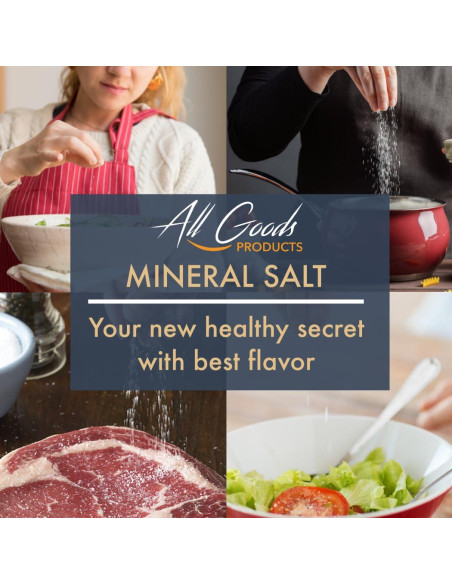 Sal Marina All Goods - Grano Fino 453 g, 100% Natural, Kosher