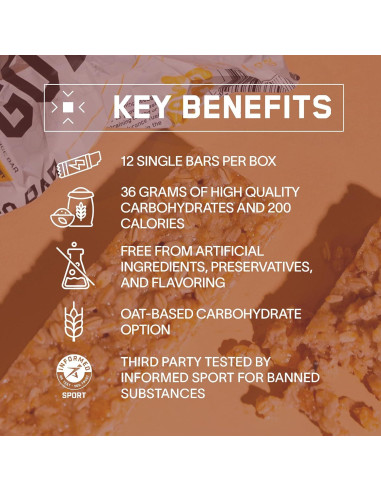 Barra de Entrenamiento BPN Go Bar Avena Original 12 Unidades