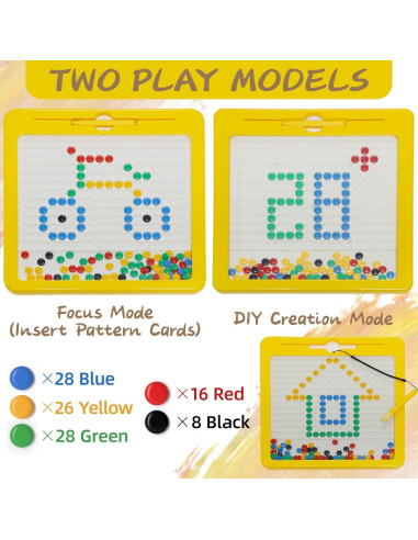 Tablero Magnético Cokzer 30x30 cm con 20 Patrones Educativos