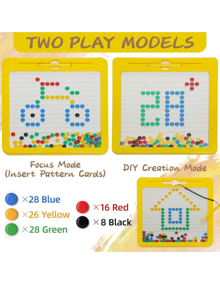 Tablero Magnético Cokzer 30x30 cm con 20 Patrones Educativos