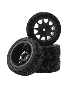 Neumáticos RC On Road 1/10 HIRCQOO 70mm Caucho Negro