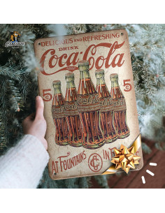 Cartel de Metal Coca Cola | Decoración Vintage 20x30 cm 2