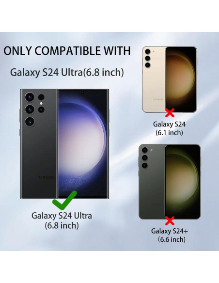 Funda Magnética Samsung Galaxy S24 Ultra Antigolpes Púrpura