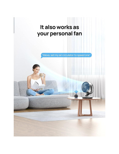 Ventilador Dreo DR-HAF001S Oscilante 120 y 90 13"