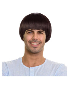 Peluca Corto Hongo PATURPINT Marrón Oscuro 15 cm Cosplay