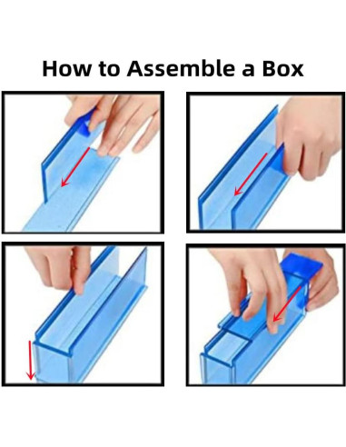 Kit de Moldes de Silicona Accfore para Dominó y Caja DIY