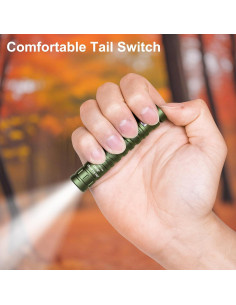 Linterna EDC JeckLamp 550 Lúmenes AAA Magnética Verde 2