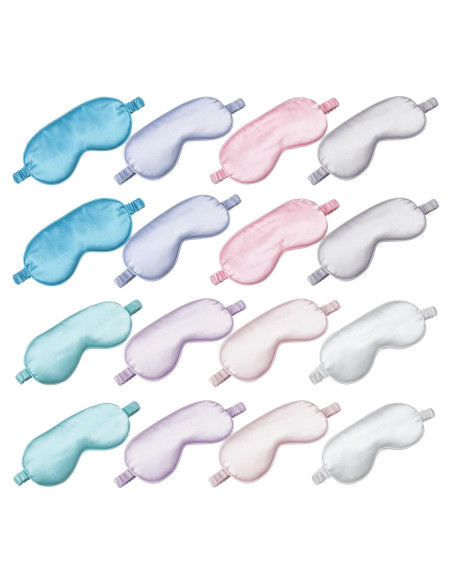 16 Máscaras de Seda para Dormir Coume - Suaves y Ligeras 20x9.2cm