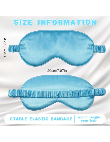 16 Máscaras de Seda para Dormir Coume - Suaves y Ligeras 20x9.2cm