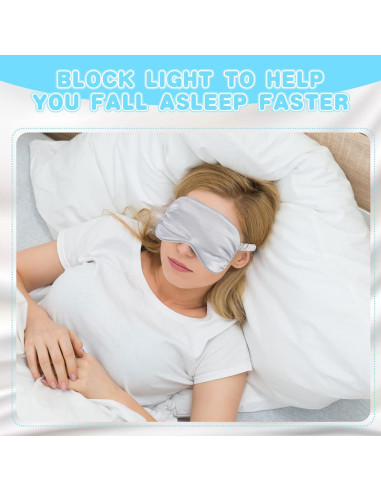 16 Máscaras de Seda para Dormir Coume - Suaves y Ligeras 20x9.2cm