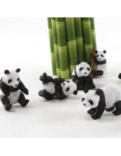 Safari Ltd. Conjunto de 9 Figuras de Panda Educativas 2