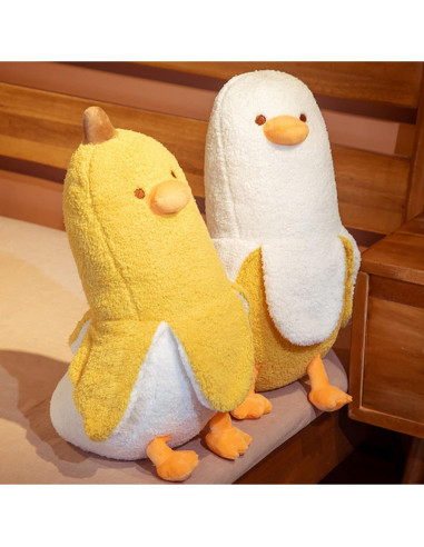 Peluche Pato Banana PEACH CAT 50 cm Amarillo Kawaii
