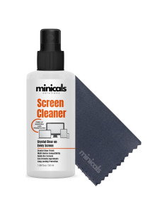Limpiador de Pantallas en Spray MINICALS 50 ml con Paño Microfibra