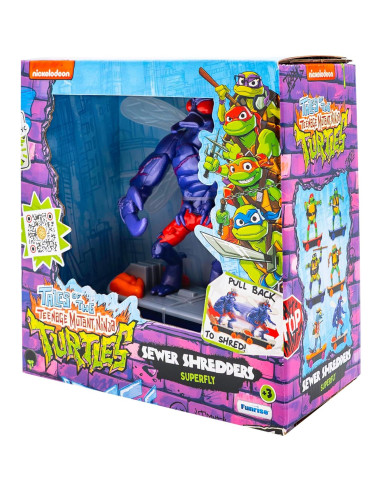 Juguete Patineta Tortugas Ninja Superfly 12.7 cm Coleccionable